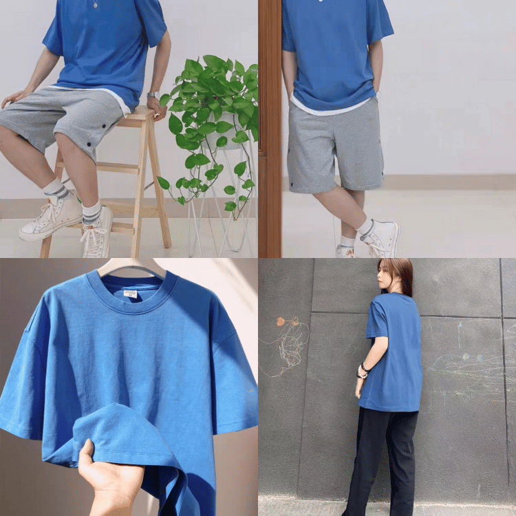 40-120KG Áo Thun Nam Nữ BIGSIZE Cotton Nhạt Sói-Wolf Thời Trang - MÃ 41