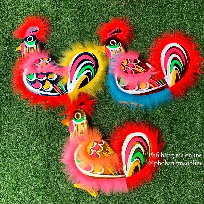Đèn lồng trung thu giấy bóng kính hình các con vật trung thu, lễ Tết (có lông)