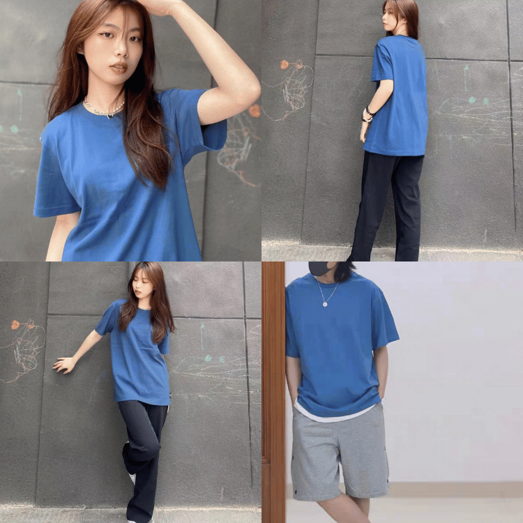 40-120KG Áo Thun Nam Nữ BIGSIZE Cotton Nhạt Sói-Wolf Thời Trang - MÃ 41