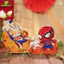 Lồng Đèn Gỗ Người Nhện Spiderman Tự Tô Và In Màu UV Siêu Đẹp 2025 Đồ Chơi Cho Bé Trai Lồng Đèn Trung Thu BỐ KHỦNG LONG