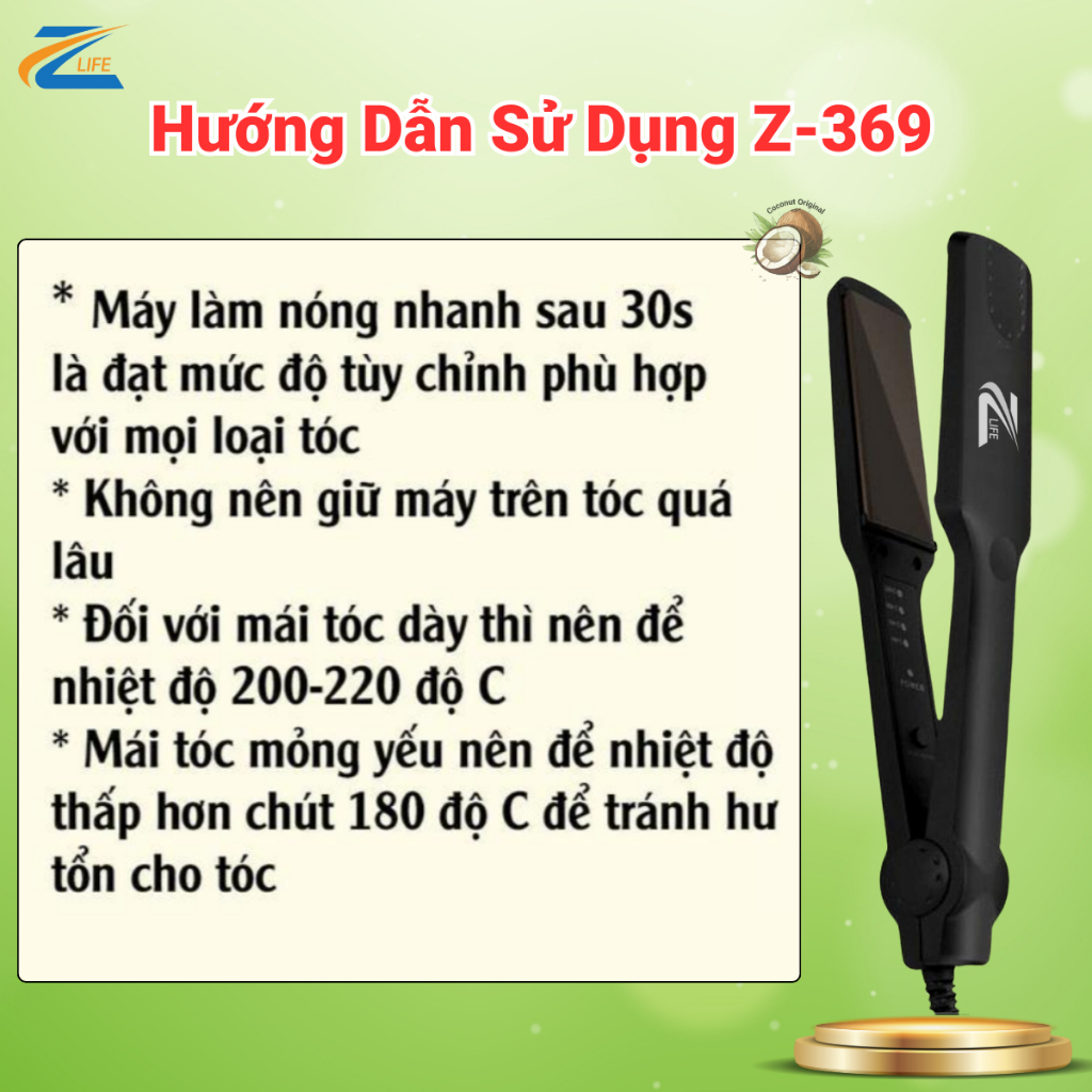 Máy Uốn Ép Duỗi Tóc Mini, Máy Ép Tóc Thẳng Suôn Mượt Chuẩn Hair Salon Giữ Nếp 24h