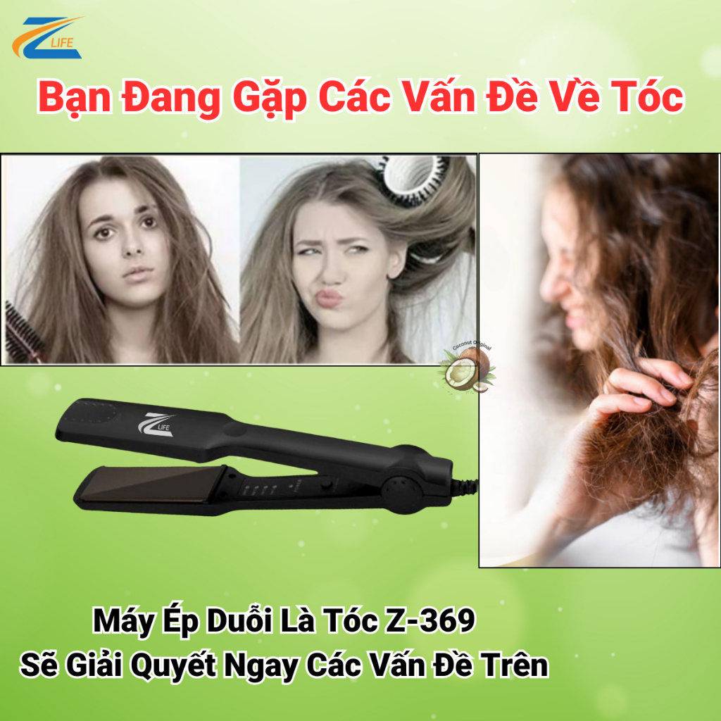 Máy Uốn Ép Duỗi Tóc Mini, Máy Ép Tóc Thẳng Suôn Mượt Chuẩn Hair Salon Giữ Nếp 24h