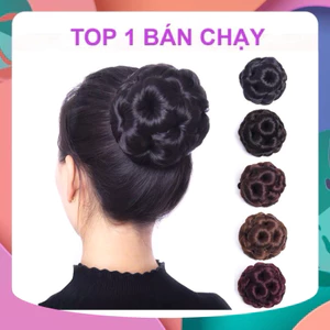 TÓC GIẢ BÚI HOA DẠNG KẸP TUỔI TRUNG NIÊN SỈ CHỈ 35K