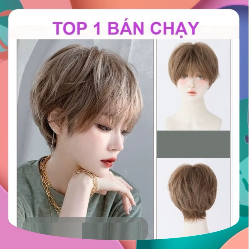 [TOP BÁN CHẠY] [ẢNH THẬT + VIDEO] TÓC TÉM TOMBOY CÁ TÍNH TẶNG LƯỚI TRÙM TÓC THẬT