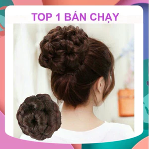 TÓC GIẢ BÚI HOA LOẠI CÓ HẠT VÀ KHÔNG CÓ HẠT ĐÍNH