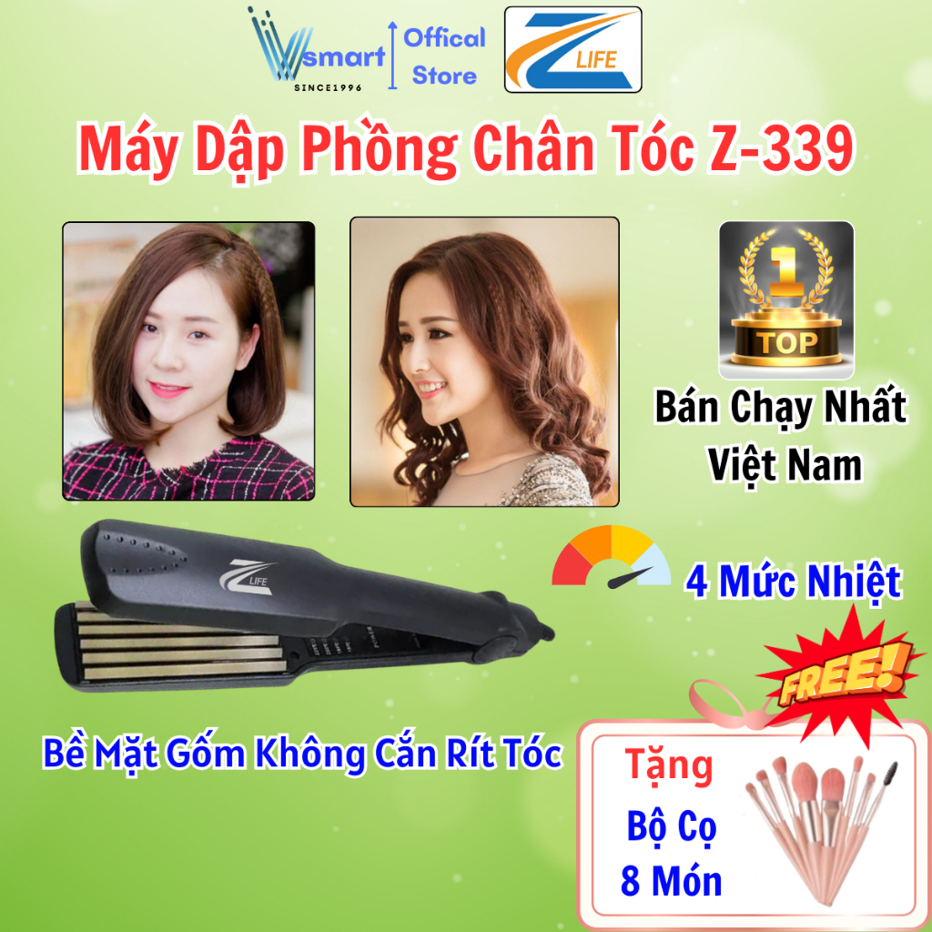 Máy Dập Phồng Chân Tóc Z339, Máy Dập Xù Bấm Tóc Chuẩn Hair Salon Giữ Nếp Cả Ngày