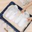 Set 10 túi đựng giày dép dây rút dùng một lần màu trắng 3 size