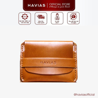 Smile HAVIAS ví mini thủ công da Shell Cordovan 100% & Smile8 HAVIAS