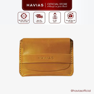 Smile HAVIAS ví mini thủ công da Shell Cordovan 100% & Smile8 HAVIAS