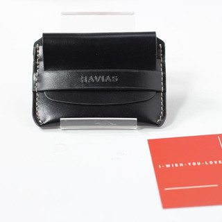 Smile HAVIAS ví mini thủ công da Shell Cordovan 100% & Smile8 HAVIAS