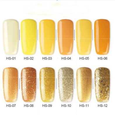 Sơn Gel móng tay AS vàng yellow Color HS