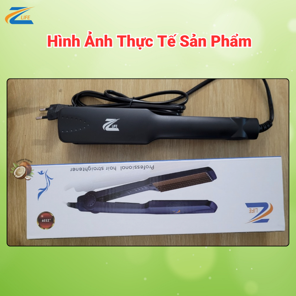 Máy Làm Phồng Chân Tóc Zlife Chính Hãng, Máy Dập Tóc Kẹp Xù Z-339 Tạo Kiểu Dễ Dàng Tại Nhà