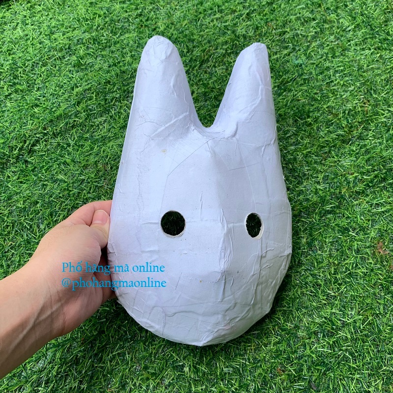 Mặt nạ giấy bồi trắng cho bé tự tô màu hình con vật dân gian dịp lễ Trung Thu