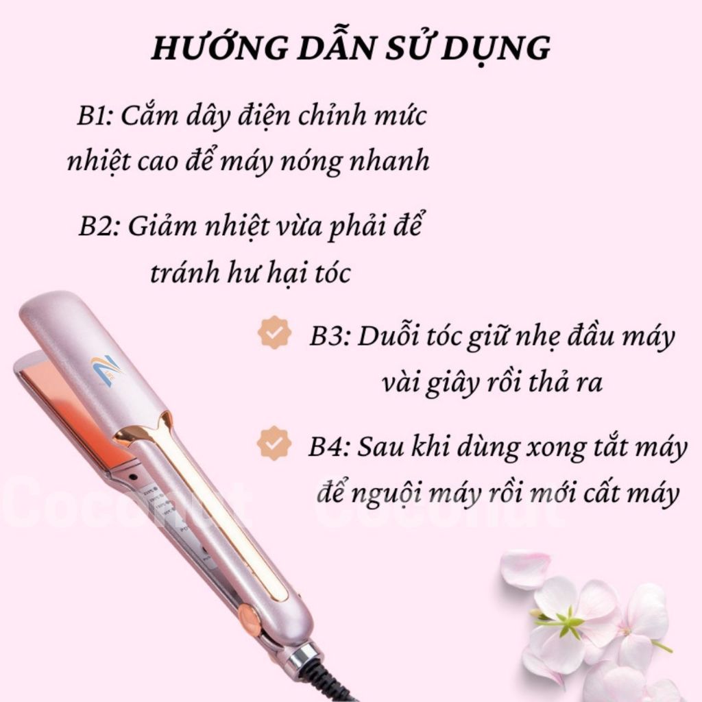 Máy Duỗi Tóc Zlife Chính Hãng Z-469, Máy Là Thẳng Tóc Suôn Mượt Chuẩn Salon Uốn Cụp Tại Nhà