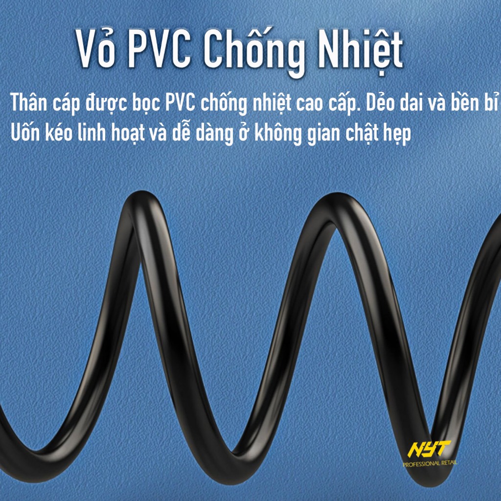 Cáp DVI 24+1 2K 60Hz Độ Bền Tối Ưu, Chống Nhiễu NYT HA104 - Bảo Hành 12 Tháng