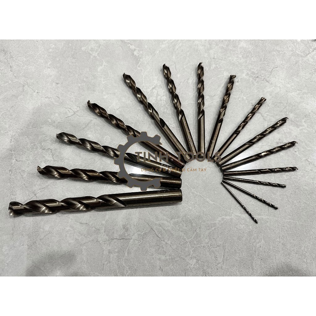 TinhTools (10 li đến 18 li) Mũi khoan sắt, thép, inox thép HSS-G từ 10mm đến 18mm (giá 1 mũi)