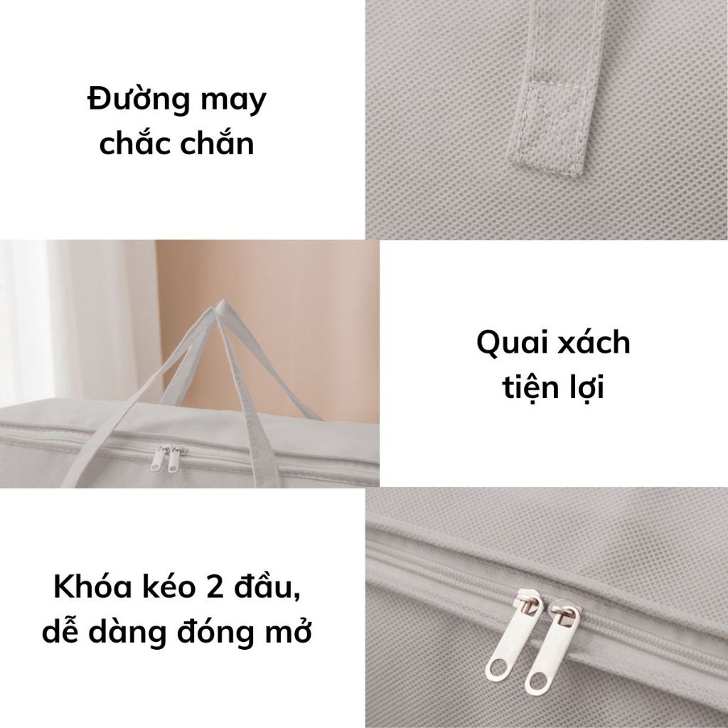 Túi Đựng Quần Áo Nhiều Size Nhiều Màu Chống Bụi Bẩn, Túi To Chăn Màn, Đựng Đồ Chống Ẩm Mốc