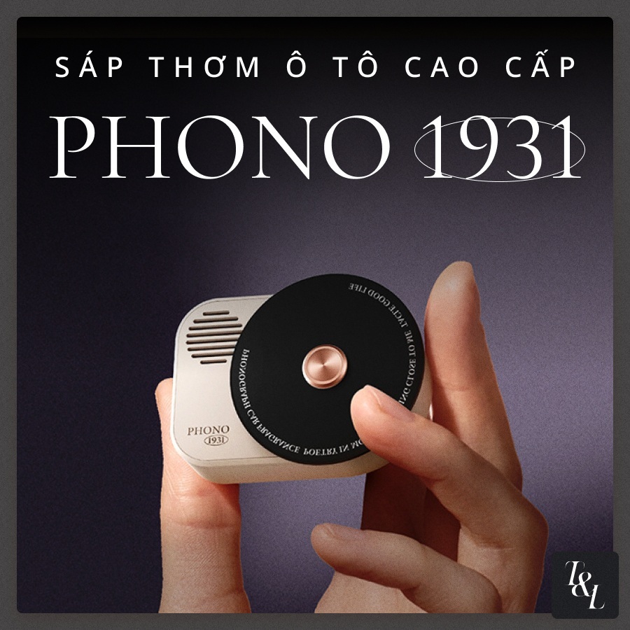 Sáp Thơm Ô Tô Cao Cấp Kẹp Cửa Gió Điều Hòa PHONO 1931 - Thú Vị, Sảng Khoái