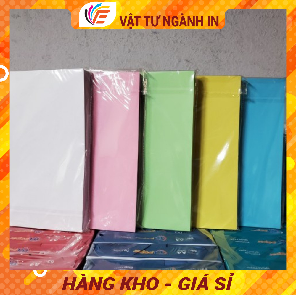 Bìa Thái Cứng Dùng Đóng Sách Màu Hoặc Làm Giấy Mỹ Thuật A4 Định Lượng 180gsm Xấp 100 Tờ