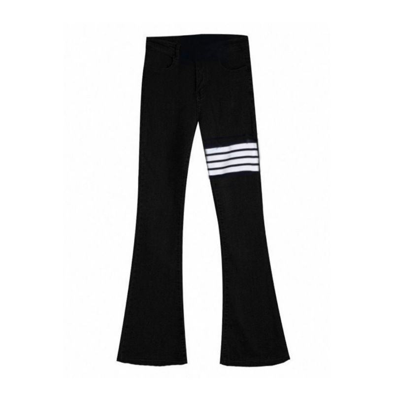 Quần Ống Loe 4 Sọc Nữ Cạp Cao Dáng Dài , Quần Legging Nữ Kiểu Ôm Ống Loe Công Sở , Đi Học Đi Làm , Đi Chơi Đều Đẹp