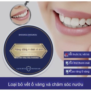 Bột Trắng Răng Sạch Răng Tự Nhiên Khử Vàng Răng Hơi Thở thơm tho Trắng Da Sáng
