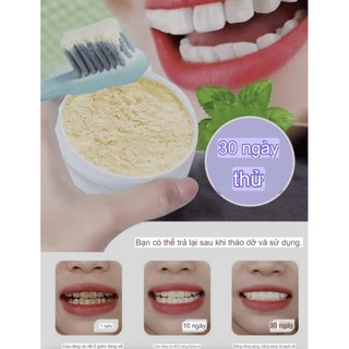 Bột Trắng Răng Sạch Răng Tự Nhiên Khử Vàng Răng Hơi Thở thơm tho Trắng Da Sáng