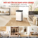 Máy hút ẩm lọc không khí 40m2 FUJIHOME Nhập Khẩu, 4 chế độ hút ẩm lọc không khí Anion khử mùi diệt khuẩn phòng khác ngủ — ảnh 2