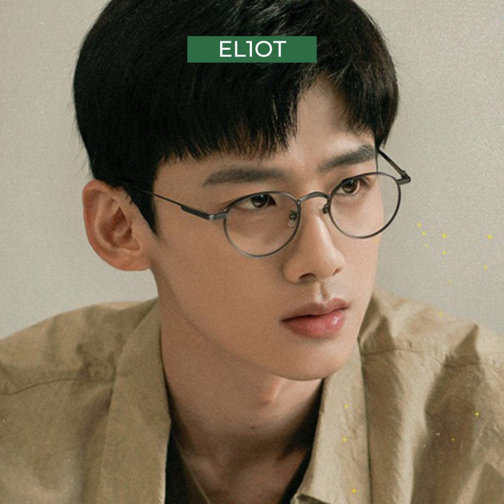 Gọng kính kim loại tròn nam nữ ELIOT EYEWEAR phù hợp mặt nhỏ càng kính nhẹ nhàng màu sắc thời trang EL8805