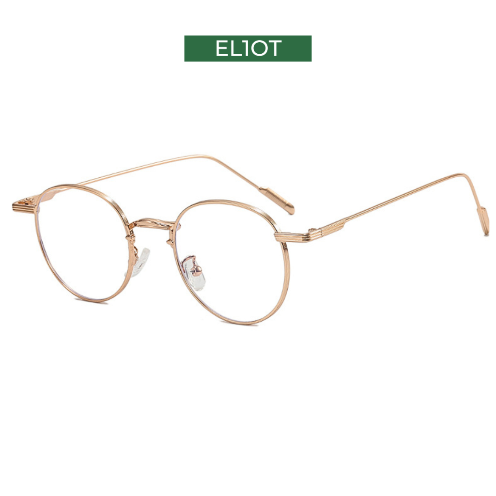 Gọng kính kim loại tròn nam nữ ELIOT EYEWEAR phù hợp mặt nhỏ càng kính nhẹ nhàng màu sắc thời trang EL8805