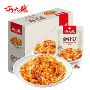 combo 5 goi nấm kim châm tẩm vị cay ăn liền siêu ngon gói 22gr