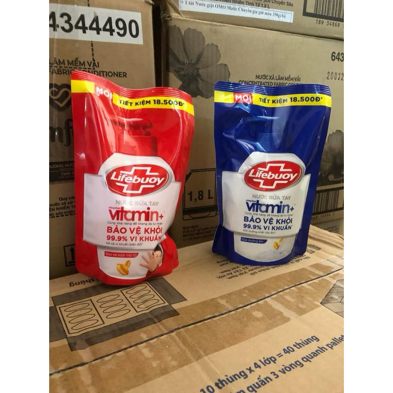 Túi nước rửa tay Lifebuoy bảo vệ vượt trội 400gr/1kg