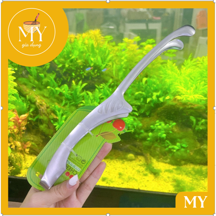 Gắp ( Kẹp )thức ăn, gắp bánh đầu tròn bằng inox mẫu đẹp mới kích thước (30cm), kẹp gắp đa năng- dụng cụ nhà bếp