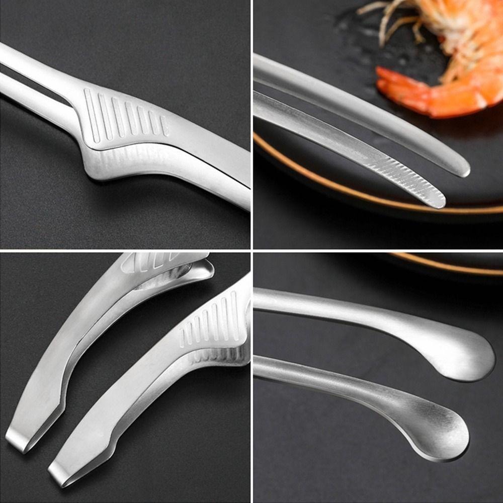 Gắp ( Kẹp )thức ăn, gắp bánh đầu tròn bằng inox mẫu đẹp mới kích thước (30cm), kẹp gắp đa năng- dụng cụ nhà bếp