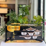 Bộ Nồi Đức 6 món hàng loại 1 dùng cho mọi loại bếp bảo hành 12 tháng Inox không gỉ kèm nắp kính cao cấp - Thiên Hà — ảnh 3