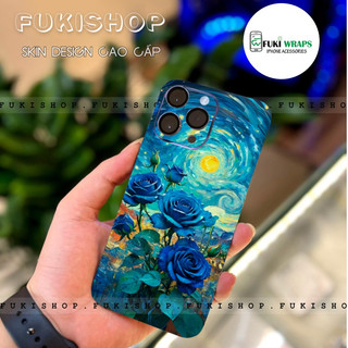 Tấm dán Skin Mặt sau Hoa MS02 Dành cho 15promax , 14promax , 13promax , 12promax , 11promax - FukiShop