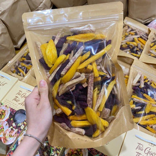 THUYTIENFOOD Khoai Mix 3 Vị – Khoai Vàng, Khoai Môn, Khoai Tím – Snack Ăn Vặt Giòn Ngon – Túi 250gr