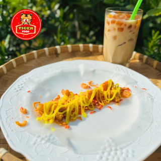 Bánh tráng phơi sương phô mai TIGER FOOD Bánh Tráng + Muối Tôm Hành Phi Phô Mai Cay + Bơ + Tóp Mỡ + Sốt tắc - Đồ ăn vặt