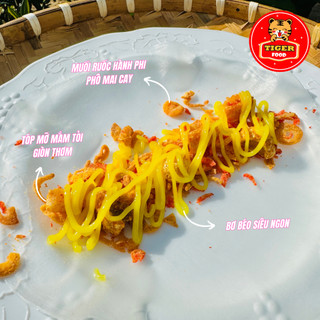 Bánh tráng phơi sương phô mai TIGER FOOD Bánh Tráng + Muối Tôm Hành Phi Phô Mai Cay + Bơ + Tóp Mỡ + Sốt tắc - Đồ ăn vặt