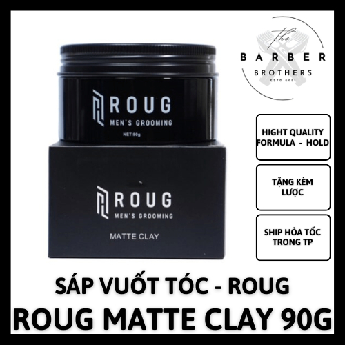 Sáp Vuốt Tóc, Wax Pomade Cho Nam Roug Matte Clay (Black) - Chính Hãng ...