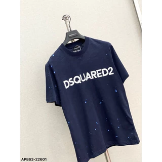 Áo Thun DSQ Vảy Sơn Xanh Than Boy Phố Nam Nữ Mùa Hè