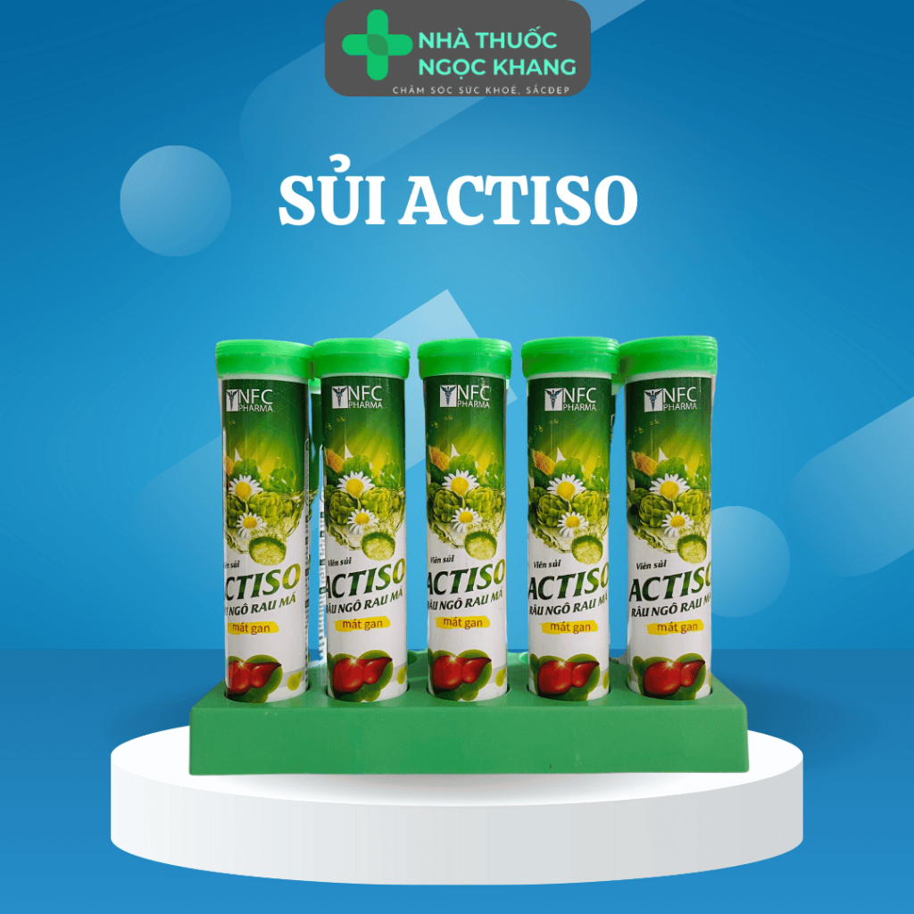 Viên sủi Actiso Râu Ngô Rau Má, thanh nhiệt, giải độc, mát gan, lợi mật ...