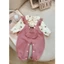Bodysuit Cho Bé Gái Yếm Tiểu Thư Đầy Tháng Thôi Nôi Thun Gân Dễ Thương SLT134