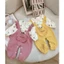 Bodysuit Cho Bé Gái Yếm Tiểu Thư Đầy Tháng Thôi Nôi Thun Gân Dễ Thương SLT134