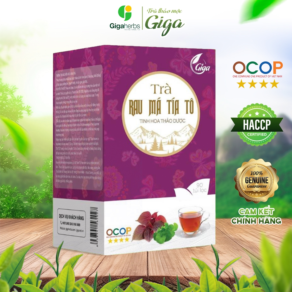 Trà Túi Lọc Rau Má Tía Tô GIGAHERBS - Giúp Thanh Nhiệt Giải Độc Mát Gan ...