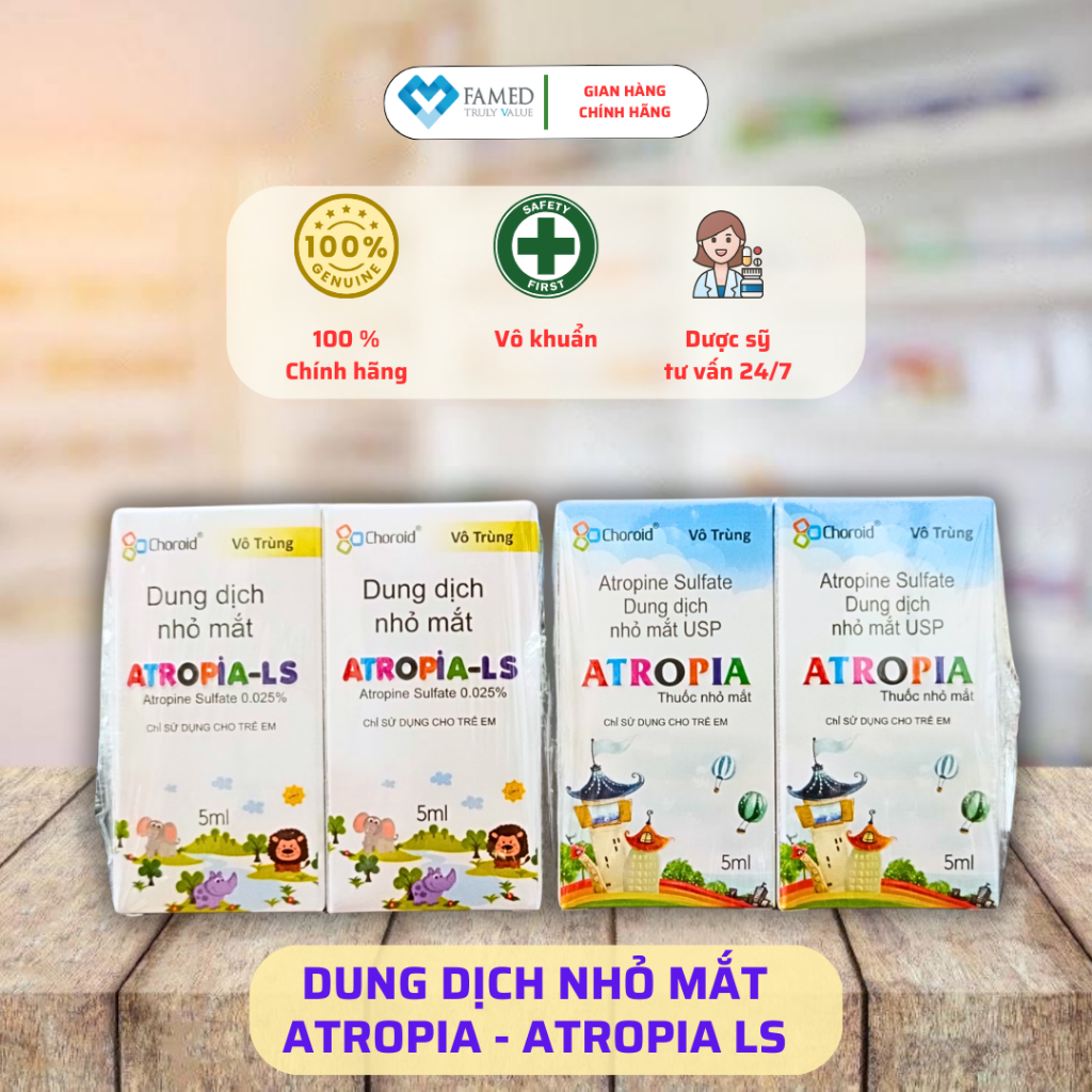 Dung Dịch Nhỏ Mắt ATROPIA 0.01% 5ml ATROPIA - LS 0.025% 5ml | Shopee ...
