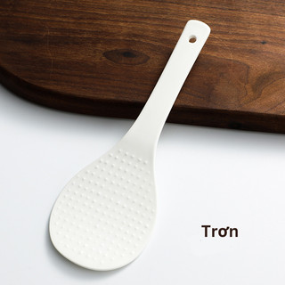 Muôi xới cơm/Thìa xới cơm bằng sứ Dư Dư- Họa tiết hoa văn