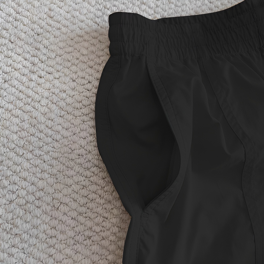 Quần short dù BLACKDOKI chất gió đen trắng be nam nữ Menswear Womenswear unisex summer