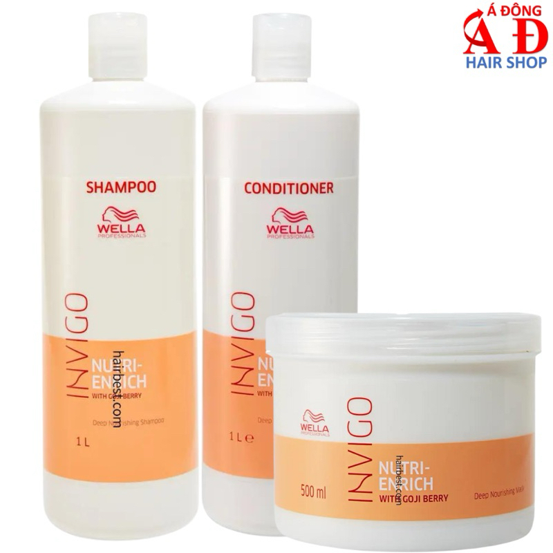 Dầu Gội WELLA Invigo Nutri Enrich Dưỡng Ẩm Suôn Mượt Tóc Khô Hư Tổn Đức 250ml