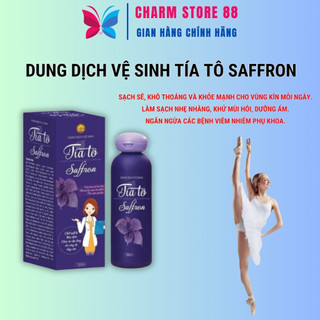 Dung dịch vệ sinh phụ nữ Tía Tô Saffron 150ml hết khí hư nấm ngứa mùi hôi vùng kín phụ khoa TP05
