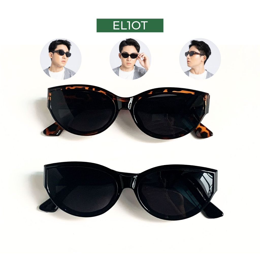 Kính râm mắt mèo ELIOT EYEWEAR tròng kính chống tia UV400 kiểu dáng thời trang phù hợp với cả nam và nữ 13016